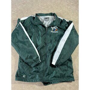 Vtg GTM Sportswear Mens Hornets Basketball Windbreaker Lined Jacket‎ Full Zip XL